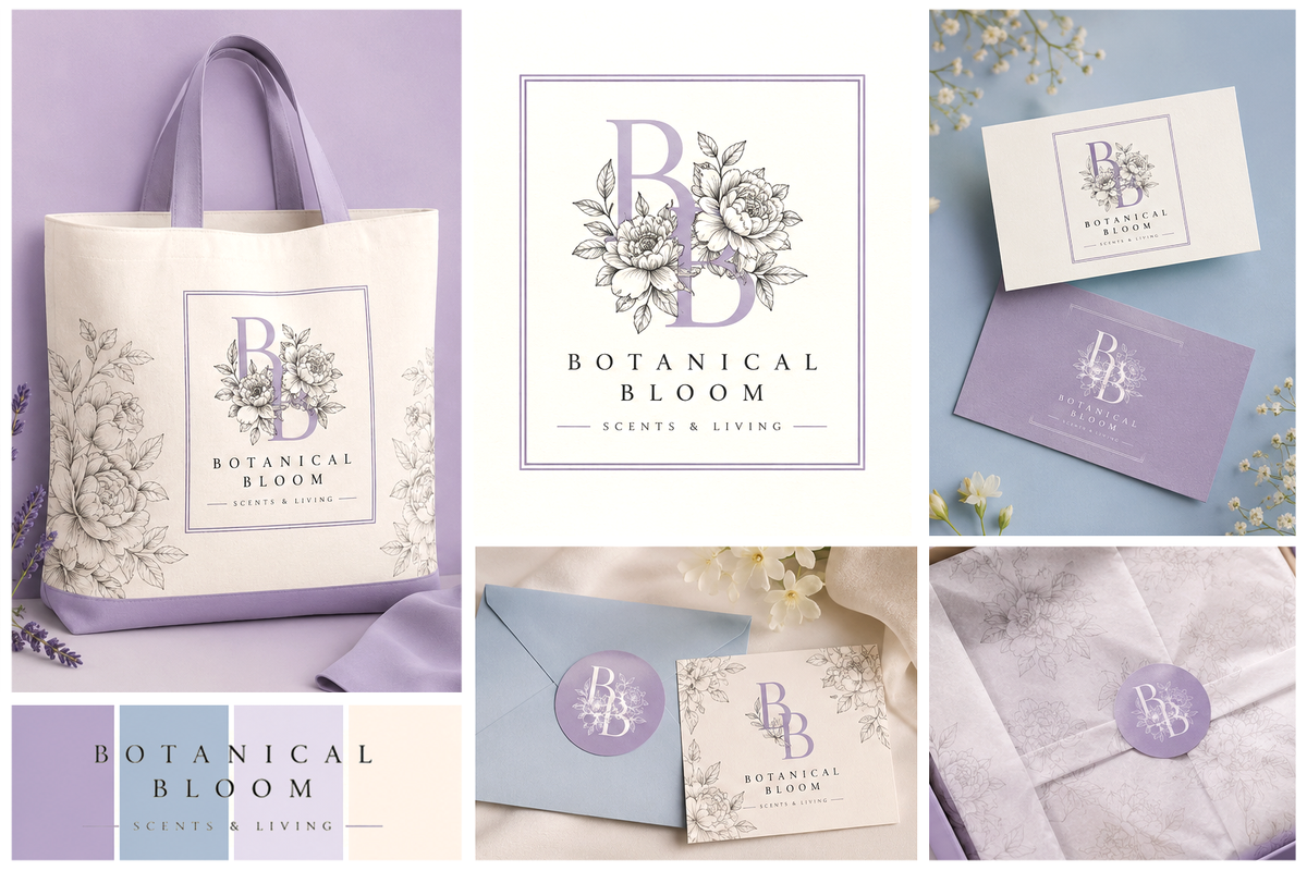 Botanical Bloom Brand Identity & Packaging System