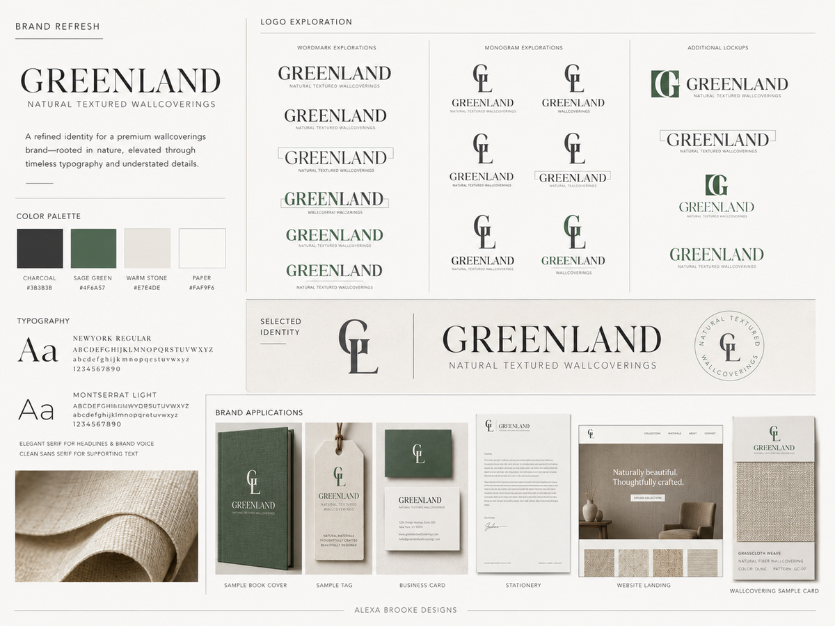 Greenland Natural Wallcoverings Brand Refresh
