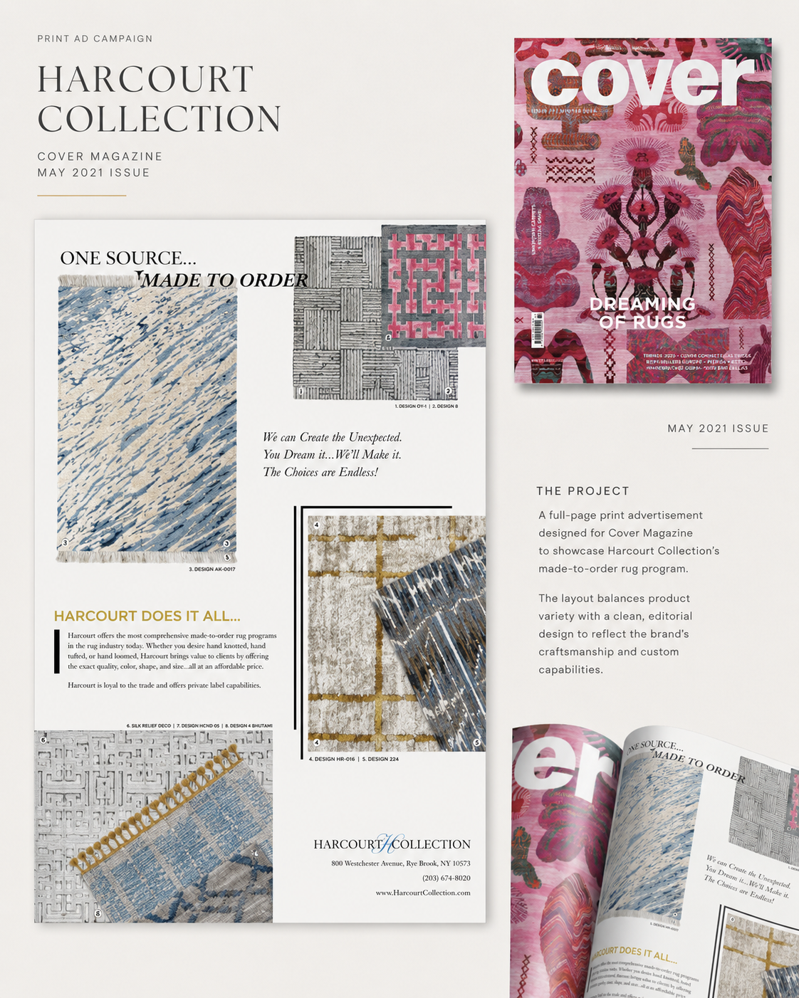 Harcourt Collection Cover Connect New York Editorial Ad