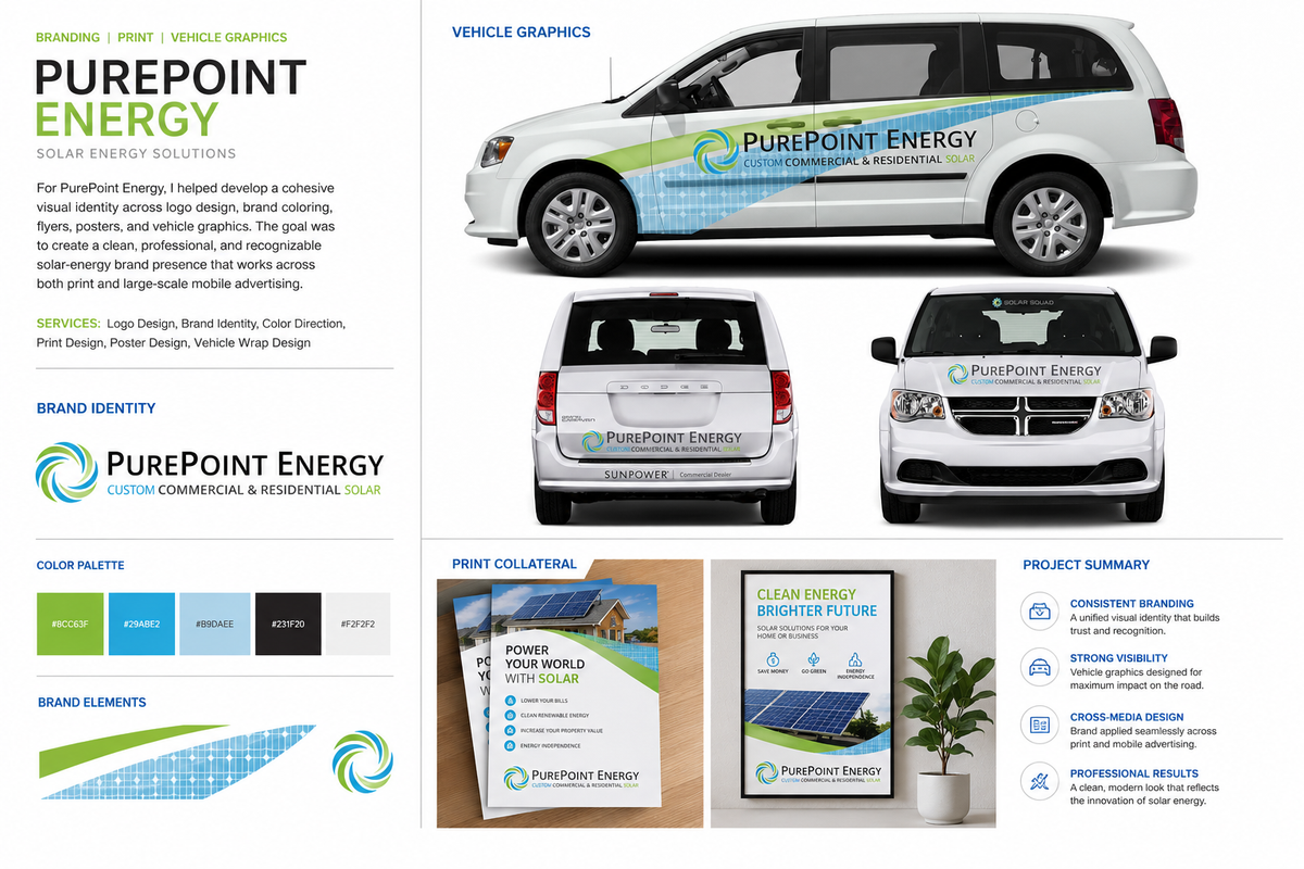 PurePoint Energy Van/Flyer Design