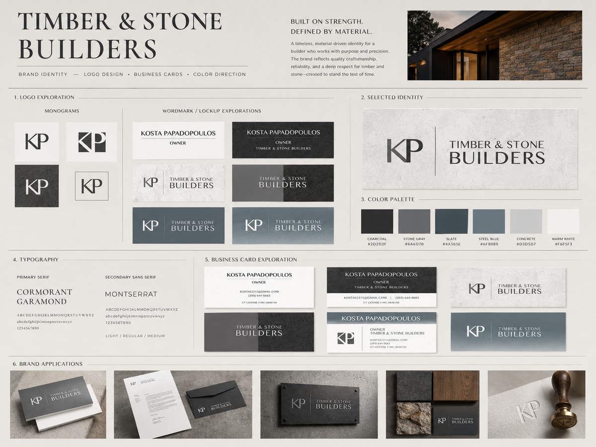 Timber & Stone Builders Branding